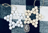 Wooden Bead Star Ornaments