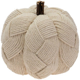 Woven Cream Pumpkin Fall Autumn Décor