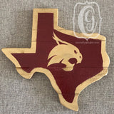 State Shape School Spirit Signs