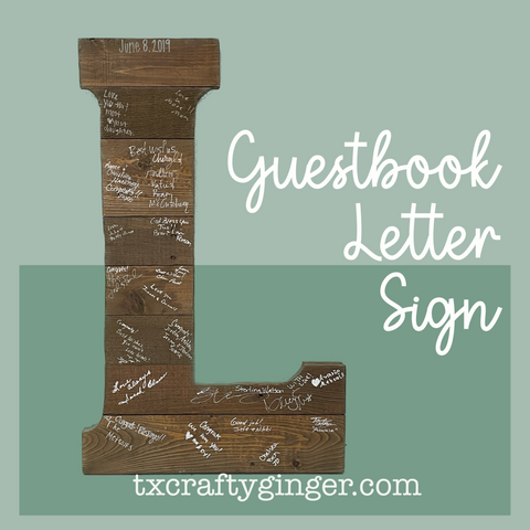 Guestbook Letter Sign