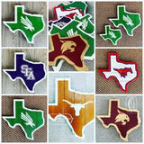 State Shape School Spirit Signs