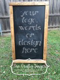 Chalkboard Sandwich Board - The Crafty Ginger
