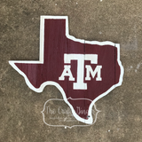 State Shape School Spirit Signs