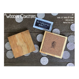 Wood Coasters with State Shape